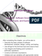 Fundamentals of Python Chapter 2: Data Types, Expressions, Functions