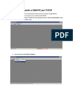 Conexión SIMATIC TCP/IP y transferencia PLC-PC