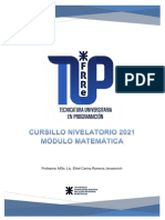TUP - Cursillo - Matemática 2021