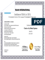 Teach International: Certificate of TESOL & TEYL