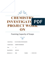 Chemistry Investigatory Project Work On