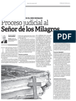 Proceso Judicial Al Señor de Los Milagros - Oscar Alberto Uribe Amoros