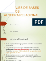 Algebra Relacional Presentación