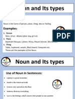 Noun and Its Types With Examples PDF