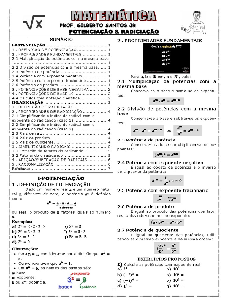 Potenciação com Base 10 - Notação Científica - Me Salva! Resumos e Apostilas