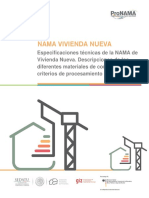 GIZ 2013 Especificaciones Técnicas de La NAMA Vivienda Nueva