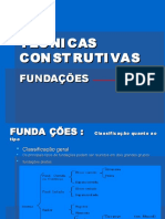 Fundações: classificação e dimensionamento