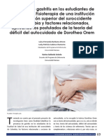 Articulo 2020 - Teoria Del Autocuidado-Presencia de Gastritis en Los Estudiantes de