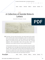 A Collection of Suicide Notes - Letters - Cyber Kingdom of Russell John