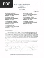 220124 U. S. Capitol Police Response to CHA Minority Members Re Intelligence Activities