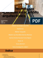 Tecnologías Aplicadas en El Ámbito Arquitectónico