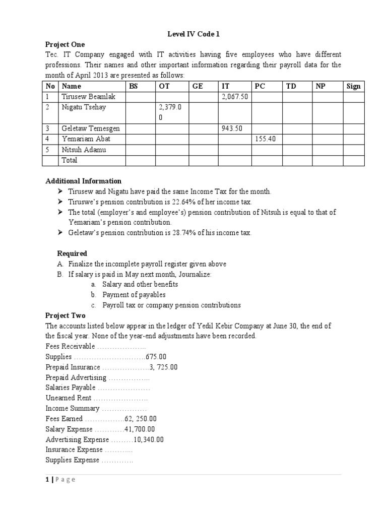 Level 4 Code 1 | PDF | Cost Of Goods Sold | Banks