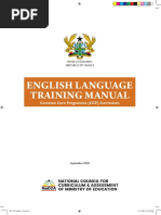 English Language Training Manual: Common Core Programme (CCP) Curriculum