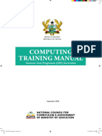 Computing Training Manual: Common Core Programme (CCP) Curriculum