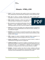 Glosario - HTML y CSS