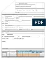 Proceso de gestión humana - Formato historia clínica ocupacional