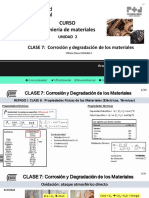 CLASE 7... Corrosión y Degradación de Los Materiales