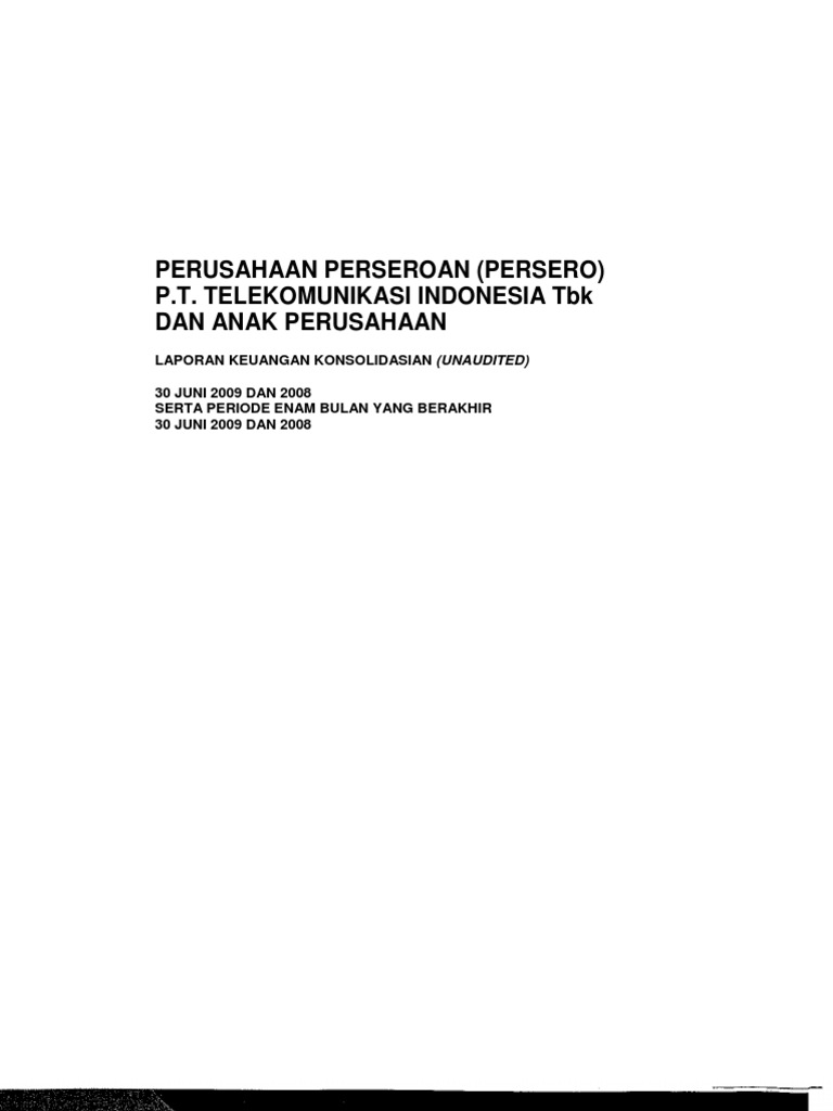 Laporan Keuangan Pt Telkom