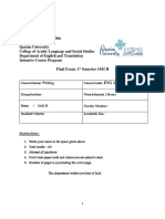 Answer Key Writing Final Exam ICP-421