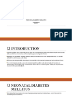 Neonatal Diabetes Mellitus: Anietie Daniel Jeremiah BMS1701994