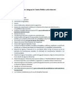 La Cuenta Publica Se Integra de La Siguiente Manera Cada Trimestre