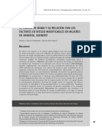 El Cáncer de Mama y Su Relación Con Los Factores de Riesgo Modificables en Mujeres de Armenia, Quindío