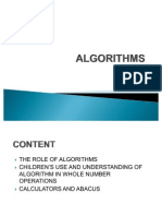 Wk 5 Algorithms