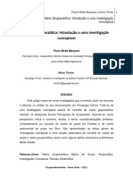 Matriz Grupanalítica: introdução a uma investigação conceptual