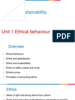 Unit 1 Ethical Behaviour