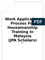 Work Application Process For Housemanship Training In Malaysia