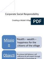 Corporate Social Responsibility: Creating A Model Village