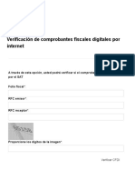 Verificación de Comprobantes Fiscales Digitales Por Internet