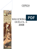 Guía CL-6 Solucionario 2008: Elementos constitutivos de textos argumentativos
