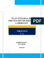 Plan Integral de Prevención de Riesgos Laborales (ASOSERLIMBE)