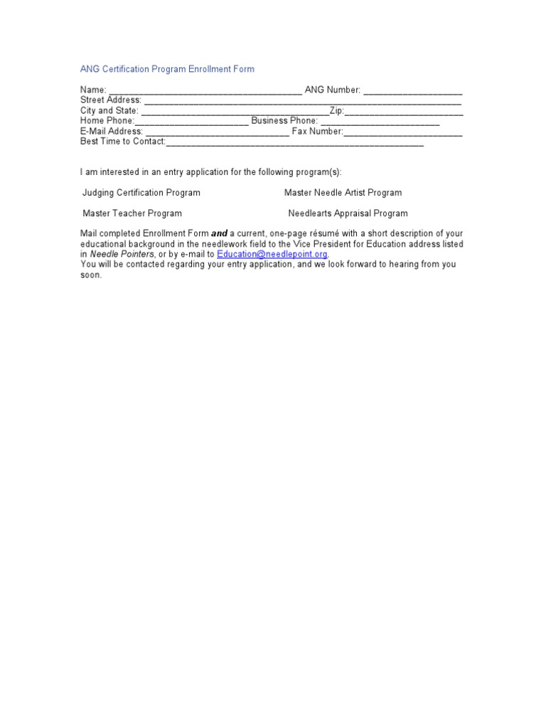 Cert Form | PDF