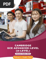 ALEVEL Student Guide 2022