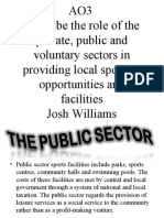 AO3 - Role of Private, Public And, Voluntary Sectors