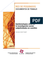 Cariño, C. (2013) Epistemologías Otras en Investigación Social