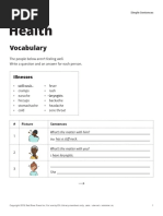 Health Vocabulary Lesson by ESL Library - Teacher Version