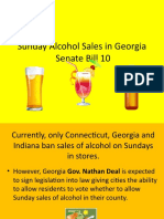 Sunday Alcohol Sales in Georgia