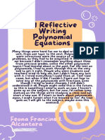 Q1 - Reflective Writing Polynomial Equation