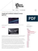 Juegos en línea con malware oculto (parte 2