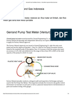 Gerrand Pump Test Meter (Venturi) - Flow Meter Liquid and Gas Indonesia