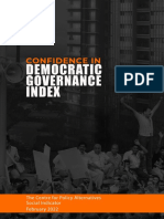 Confidence in Democratic Governance Index February 2022