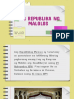Ang Republika NG Malolos: Here Starts The Lesson!