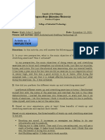 PE 1 - Activity 7 - Reflection Paper