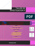 Exposicion Taller de Investigacion II