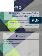 Designing Customer-Value Driven Strategy & Mix: Promotion: MM5003 Marketing Management Ira Fachira, PH.D