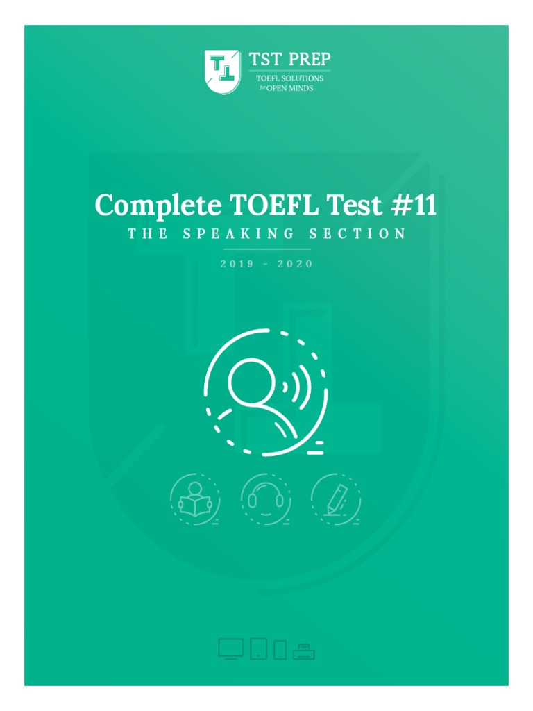 TOEFL Speaking Test #11 Guide | PDF | Test Of English As A Foreign ...