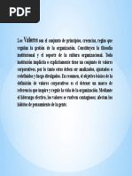 VALORES